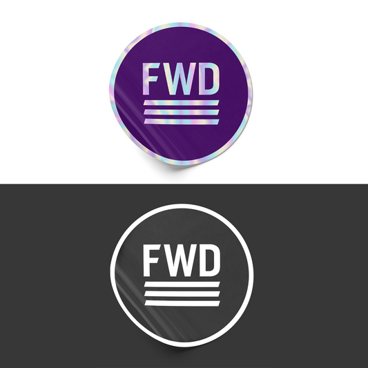 FWD Logo Roundel Sticker 2 Pack